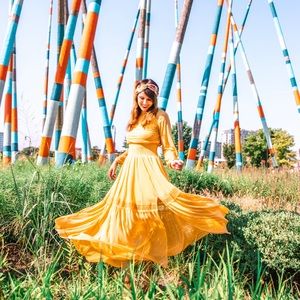 Joyfolie XS YELLOW Maxi dress